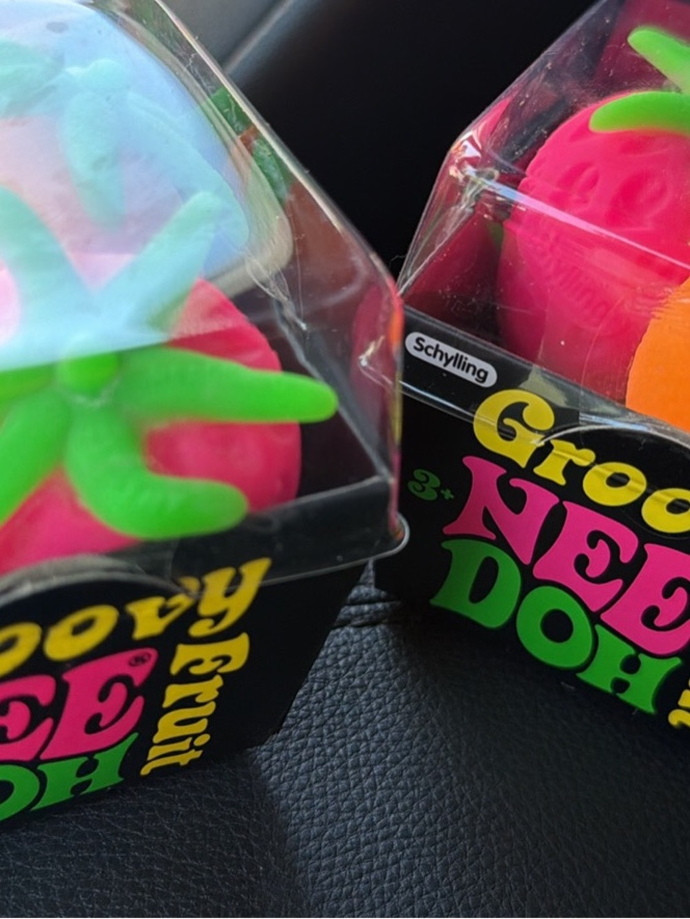 Groovy Nee Doh Fruit Toy - Bright Pink & Green